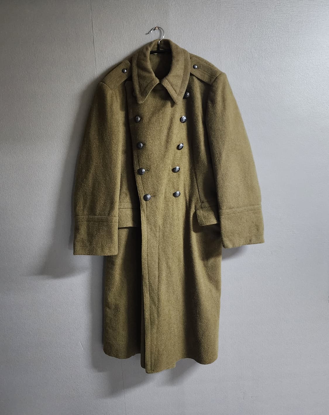 빈티지 루마니안 밀리터리  헤비 울 코트 상품이미지1