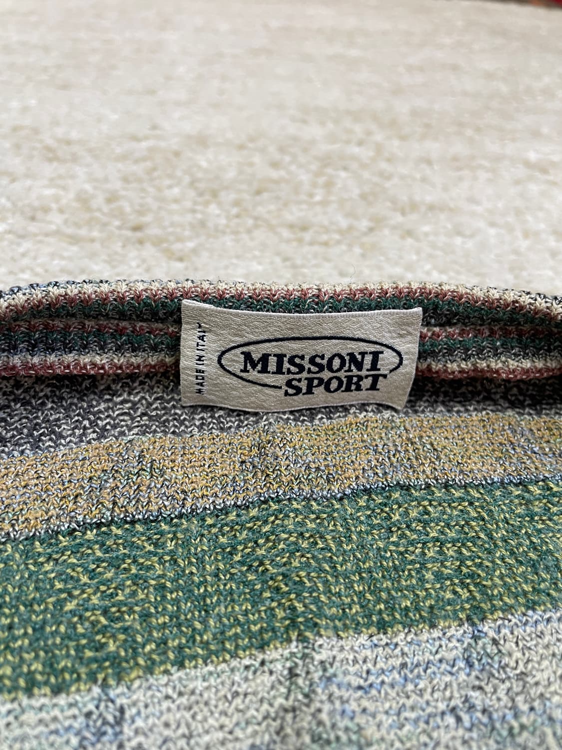 [S~M] 90s 미쏘니 스포츠 메이드 이탈리아 니트 베스트  상품이미지4