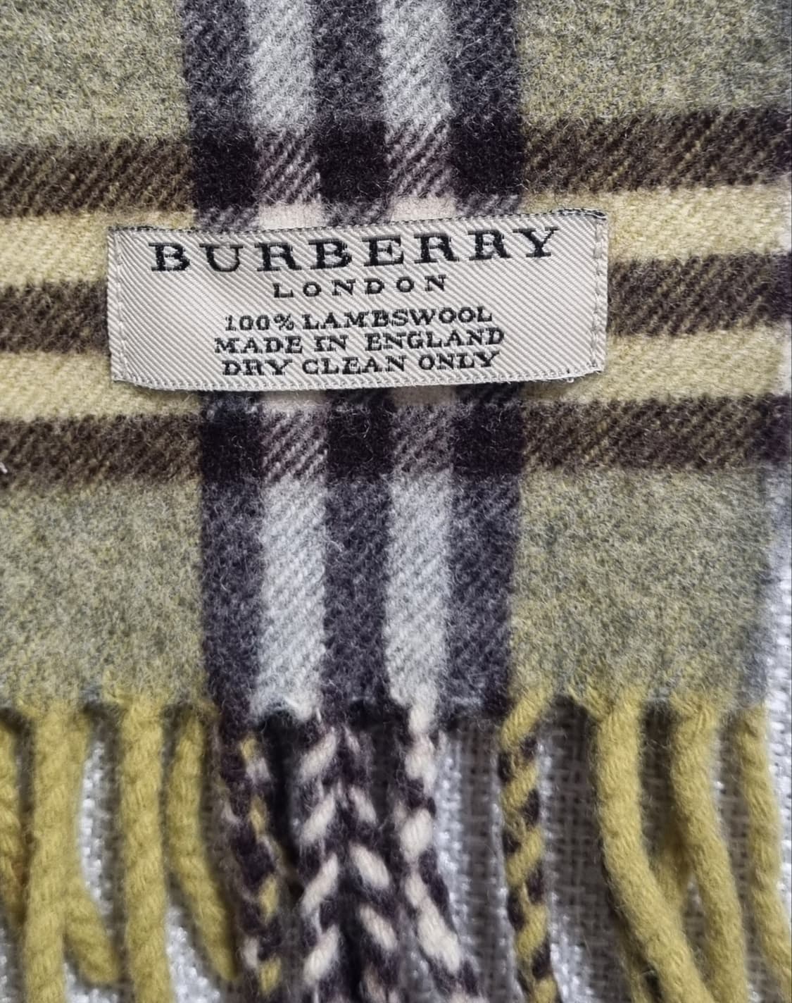 버버리 그린 노바체크 램스울100% 목도리  상품이미지3