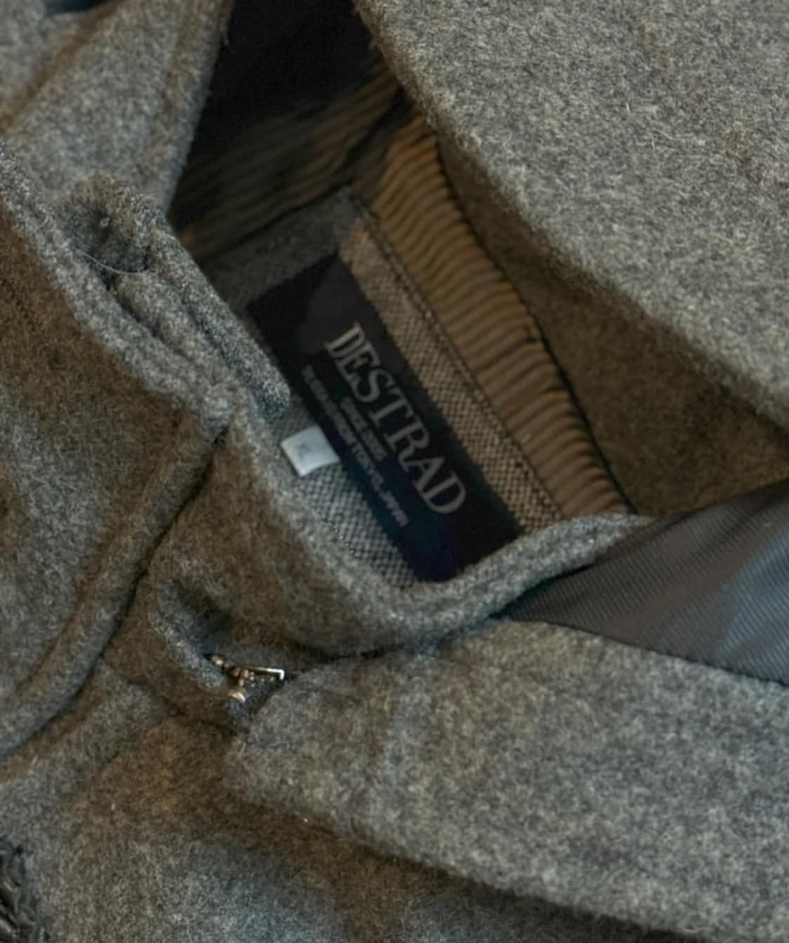 destrad 멜튼울 투웨이 지퍼 떡볶이 코트 상품이미지2