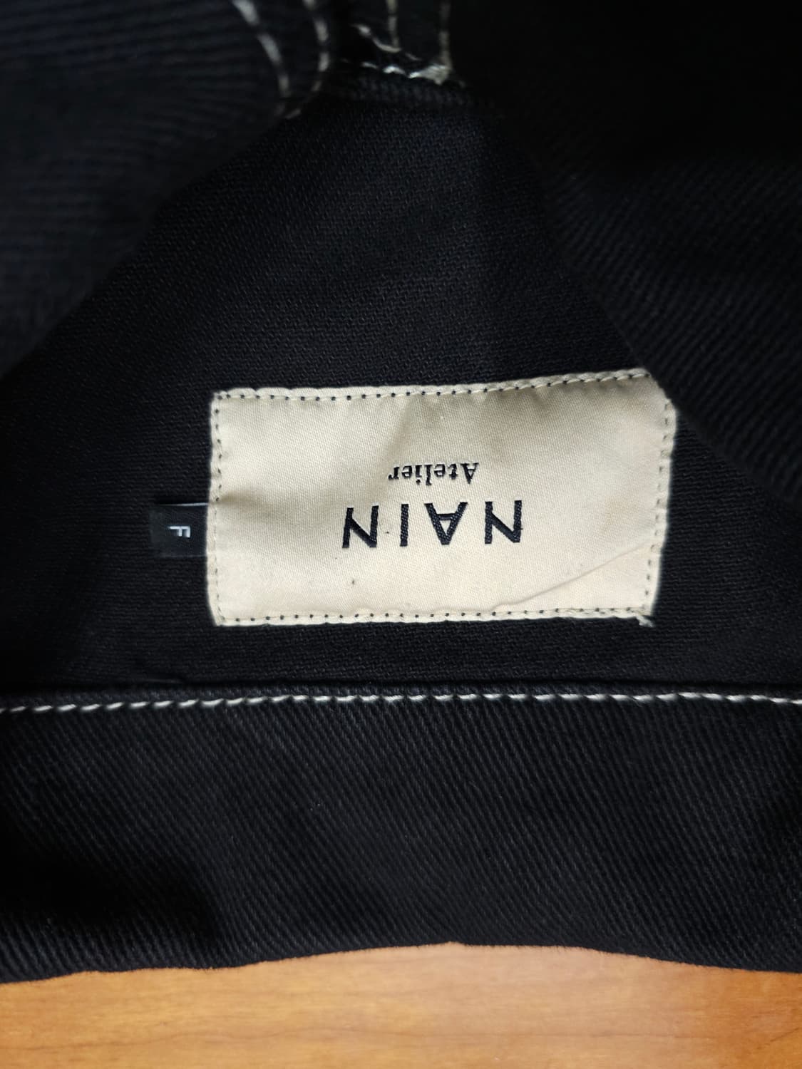 나인 아뜰리에 블랙 데님자켓 상품이미지5