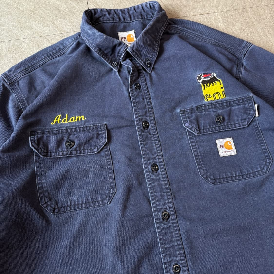 칼하트 오리지널 FR 네이비 긴팔 셔츠  상품이미지5