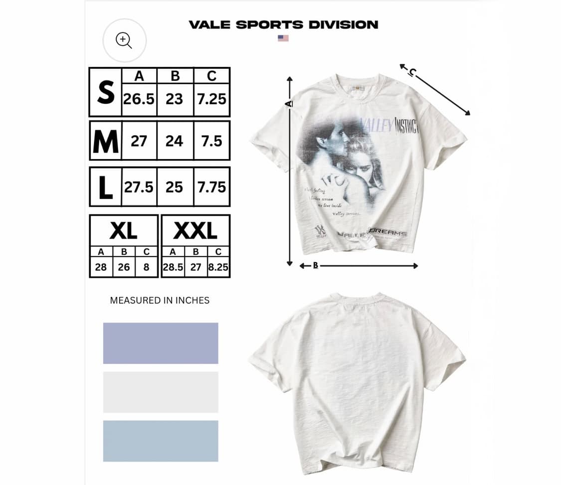 (M) Vale 베일 원초적 본능 프린팅 박스 컷 반팔티 화이트 상품이미지7