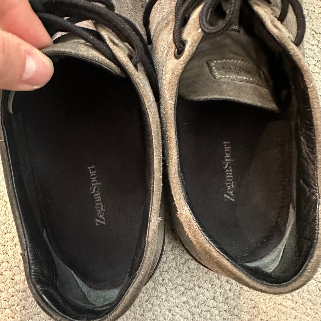 00s 제냐 Zegna Sport 스웨이드 스니커즈 상품이미지6