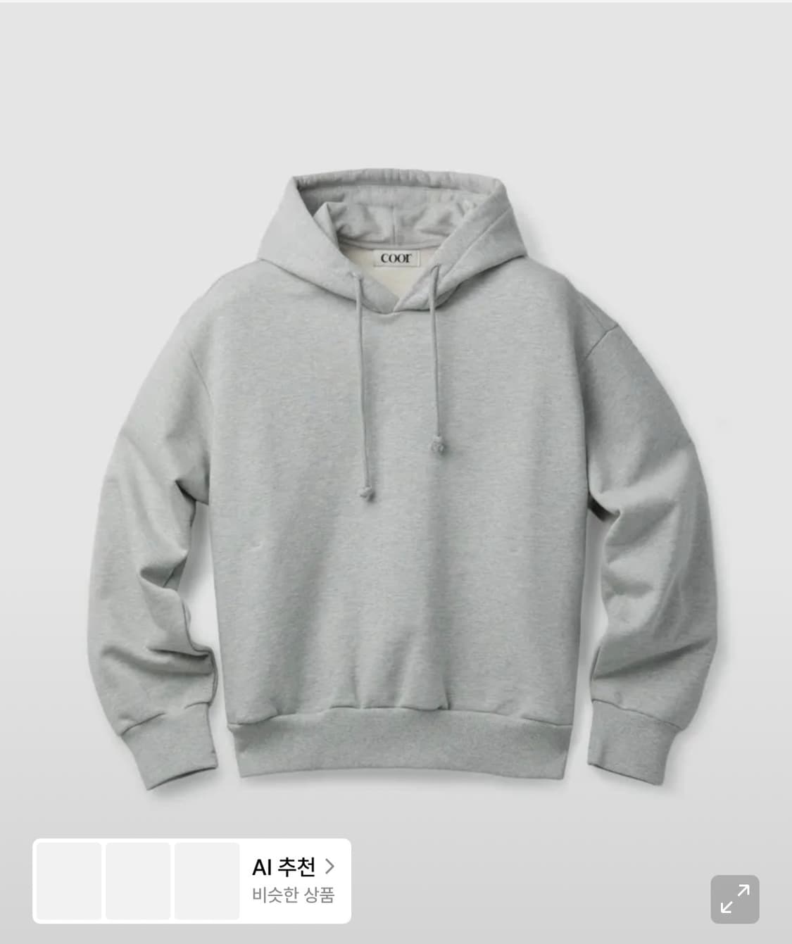 쿠어 에센셜 후디 xl 상품이미지1