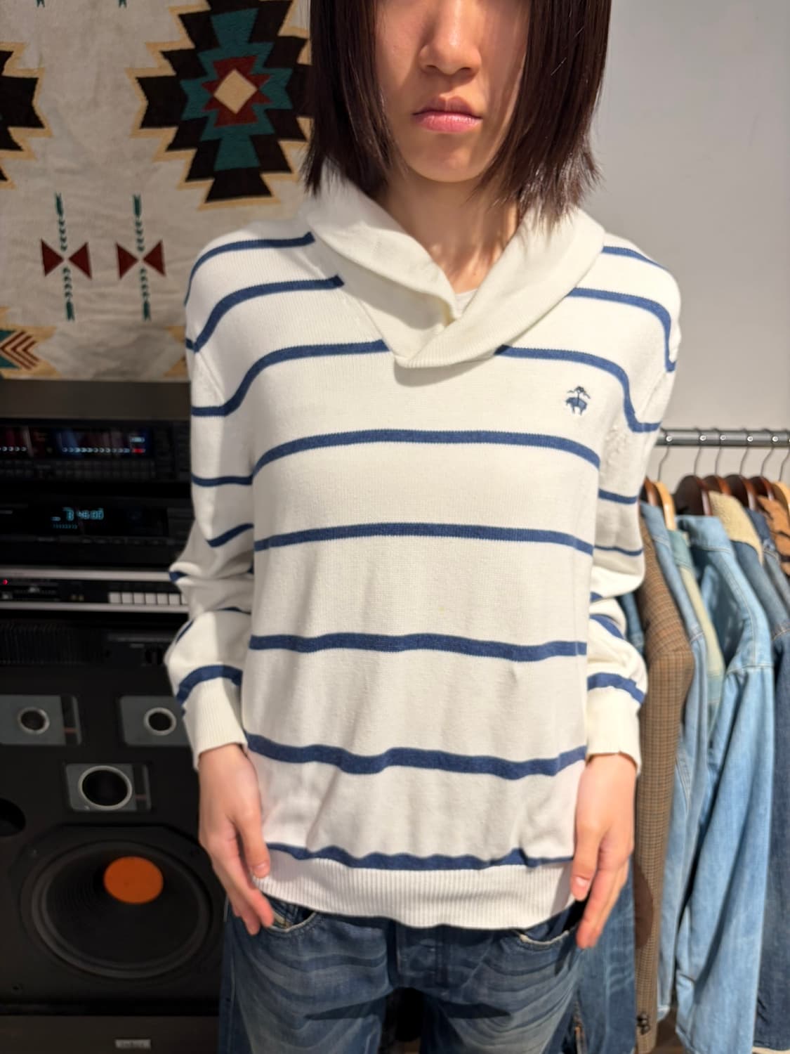 Brooks Brothers 마린 스트라이프 니트 상품이미지1