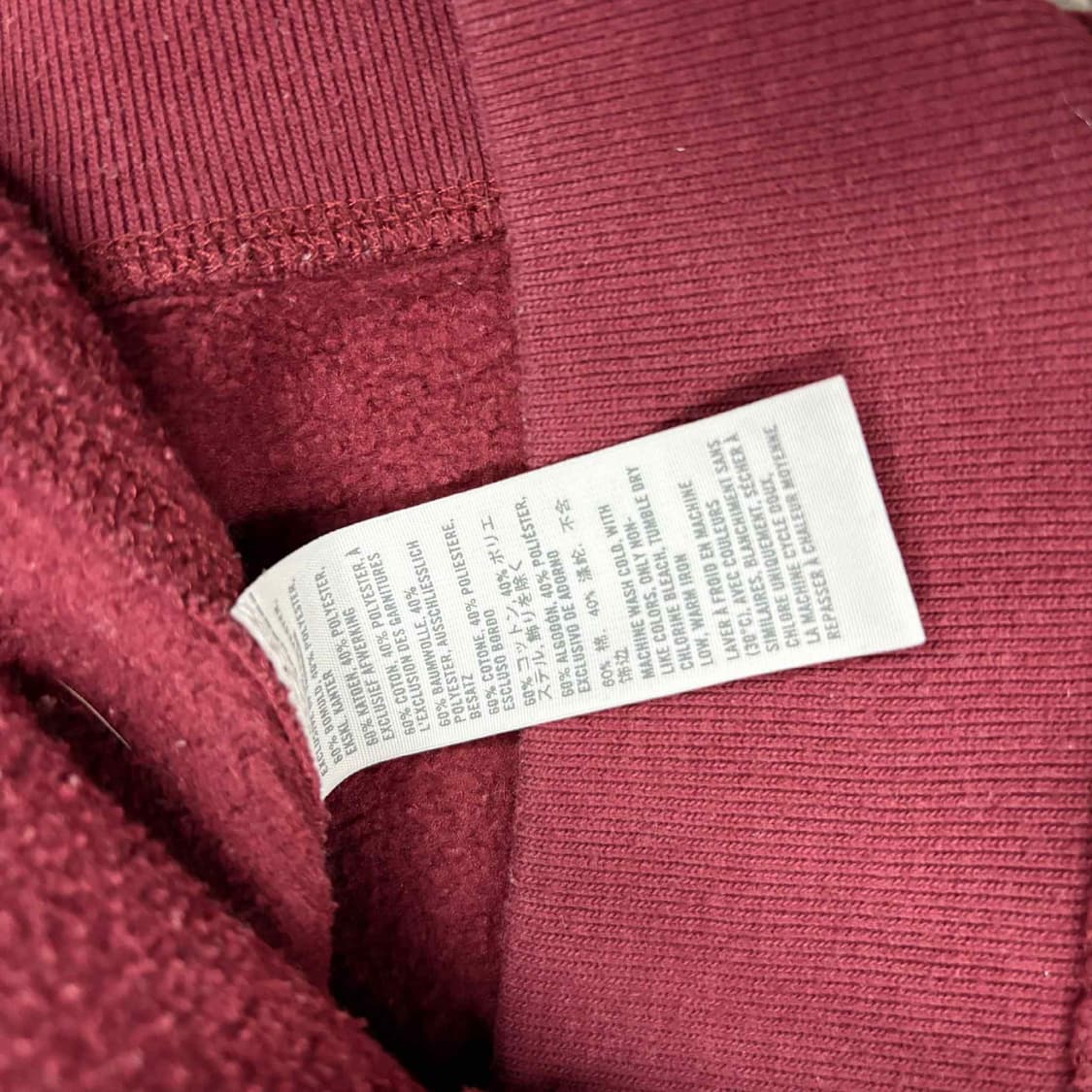 홀리스터 y2k 여리핏 버건디 걸즈 대장급 후드집업 희귀져지(M) 상품이미지5