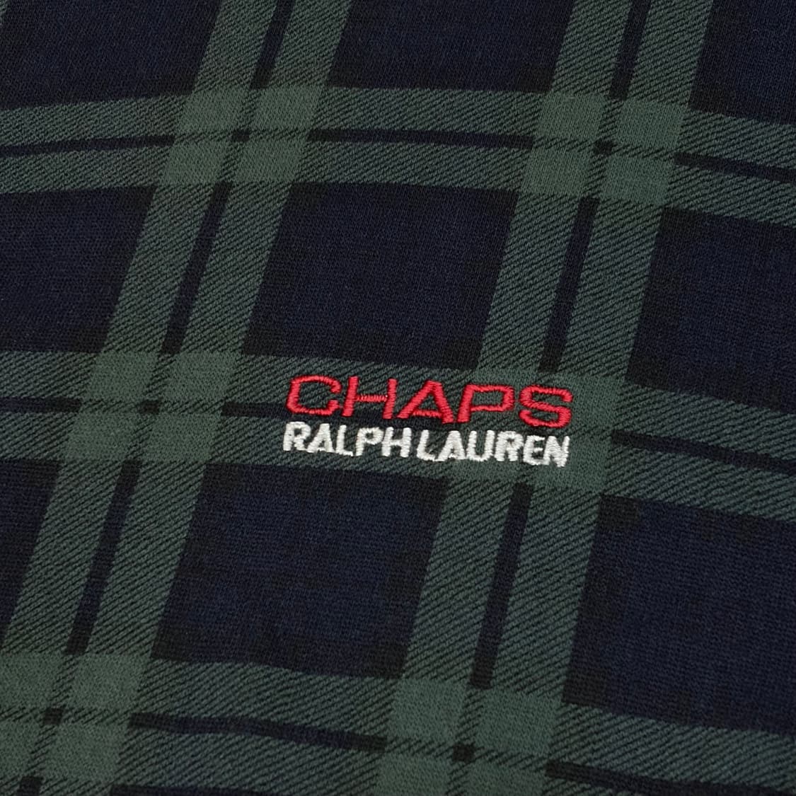 레어 90s 미국 빈티지 챕스 랄프로렌 체크 맨투맨 상품이미지4