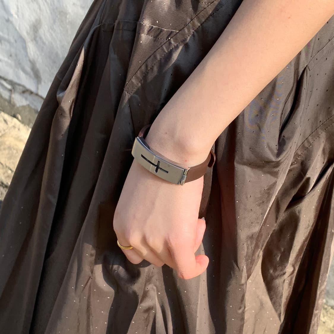 장 폴 고티에 메탈 크로스 팔찌 시계 상품이미지6