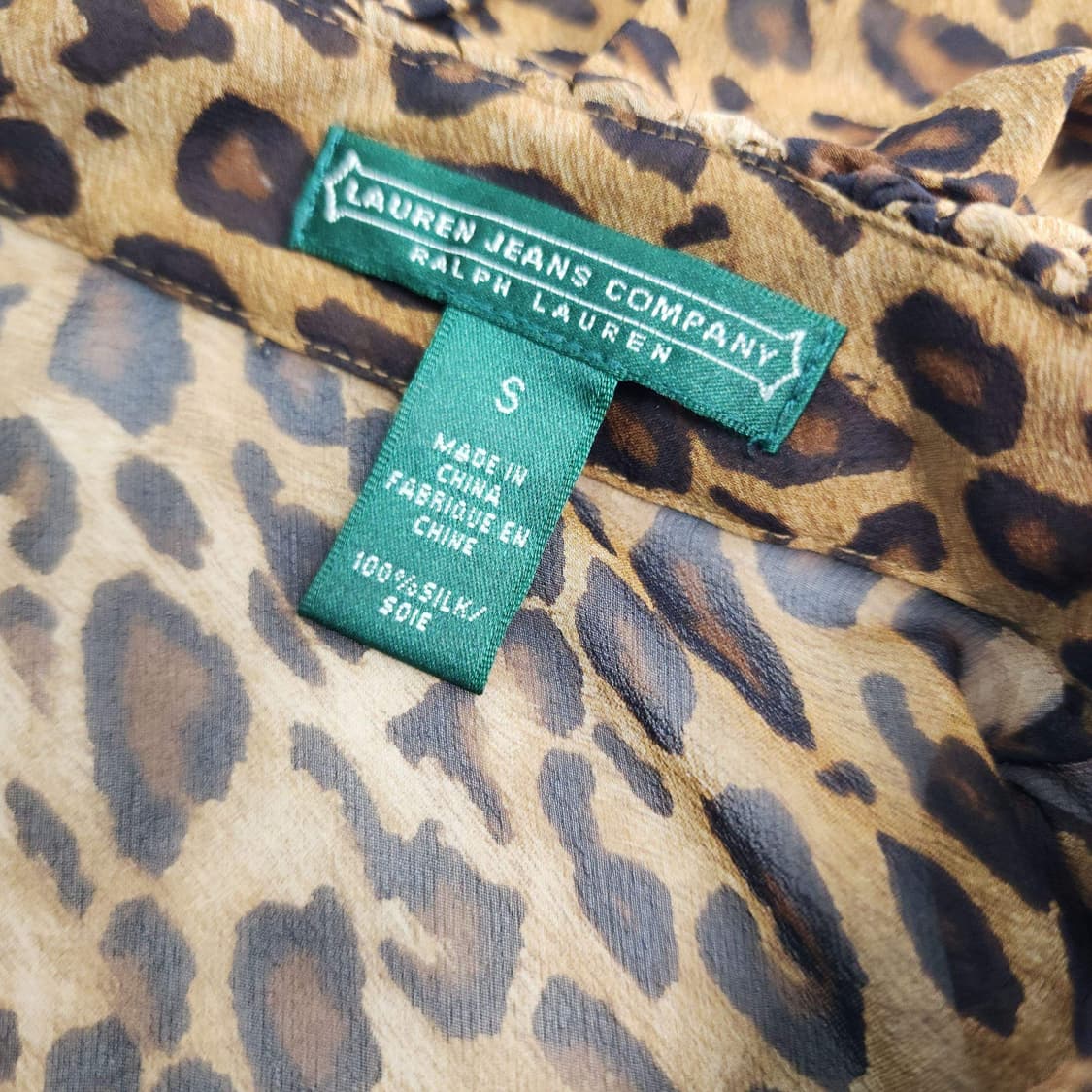  Ralph Lauren 랄프로렌 러플 레오파드 블라우스 상품이미지10