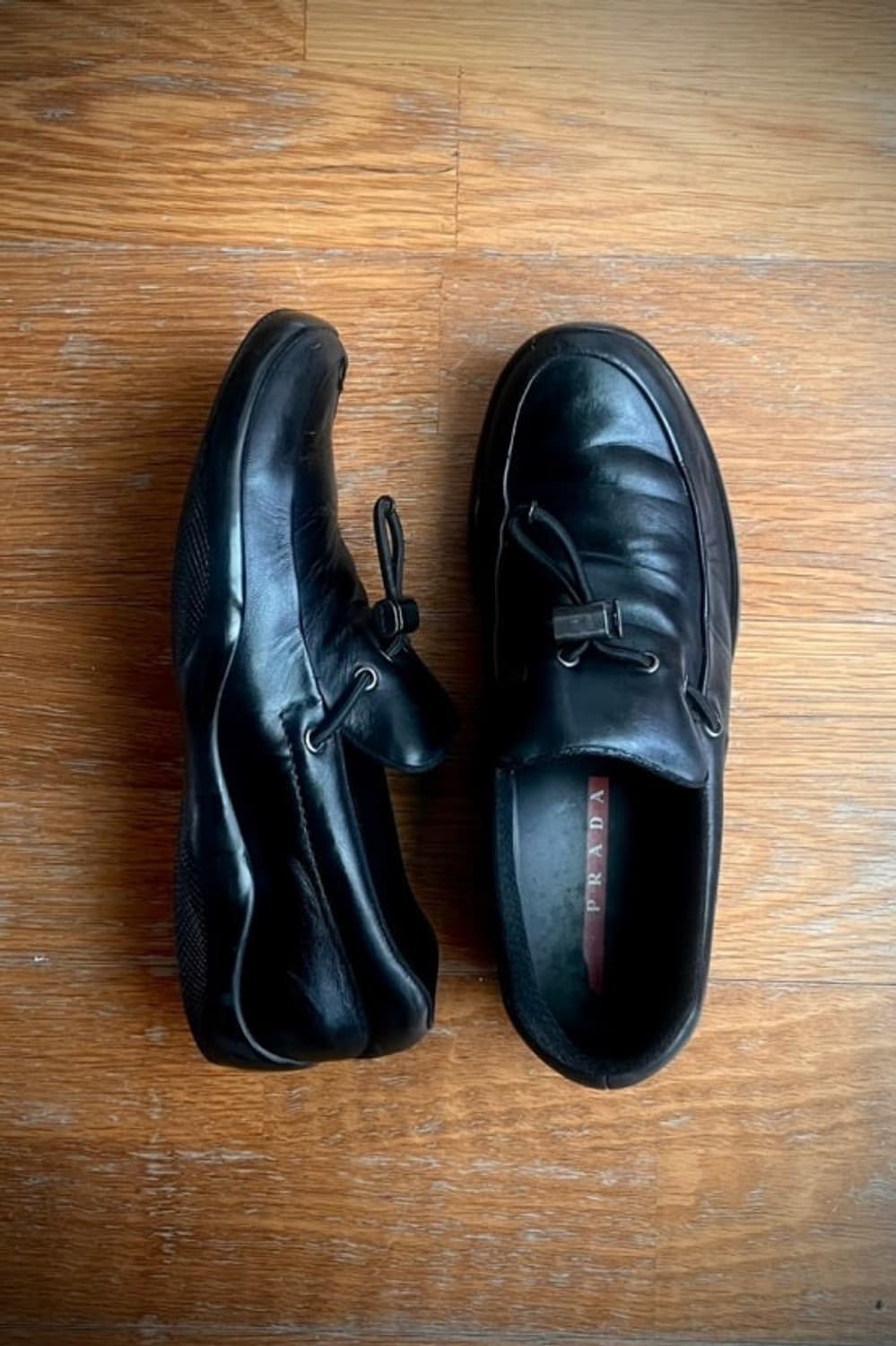 프라다 토글 로퍼 블랙 상품이미지1