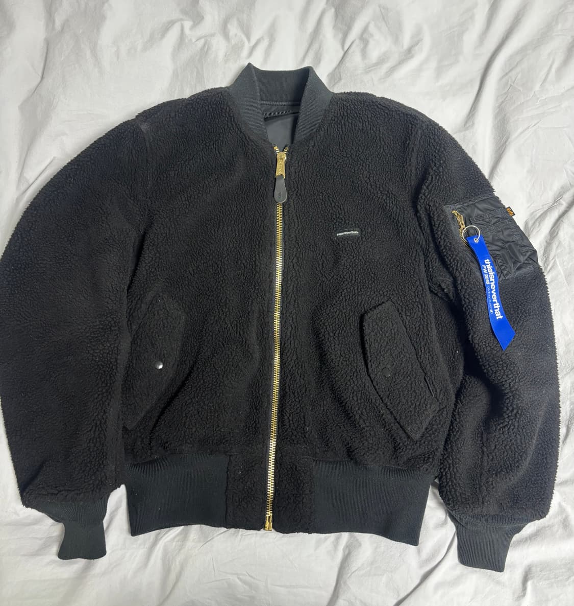 디스이즈네버뎃 x 알파인더스트리 콜라보 리버시블 ma-1자켓 한정판 상품이미지3