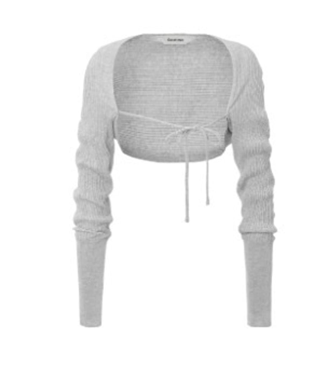 택ㅇ) 쓰리타임즈 릿볼레로 그레이 상품이미지1