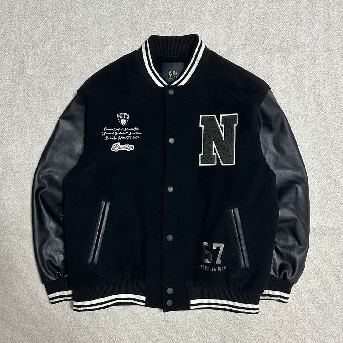 NBA 브루클린 네츠 바시티 자켓 상품이미지2