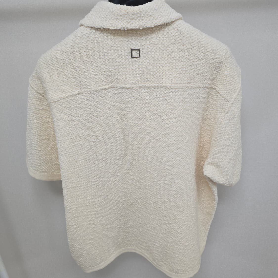 25ss 우영미 테리 숏슬리브 셔츠 아이보리 48사이즈 100 판매 상품이미지2