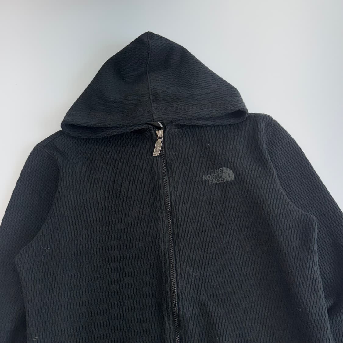 The north face 노스페이스 와플 블랙 후드집업 상품이미지4