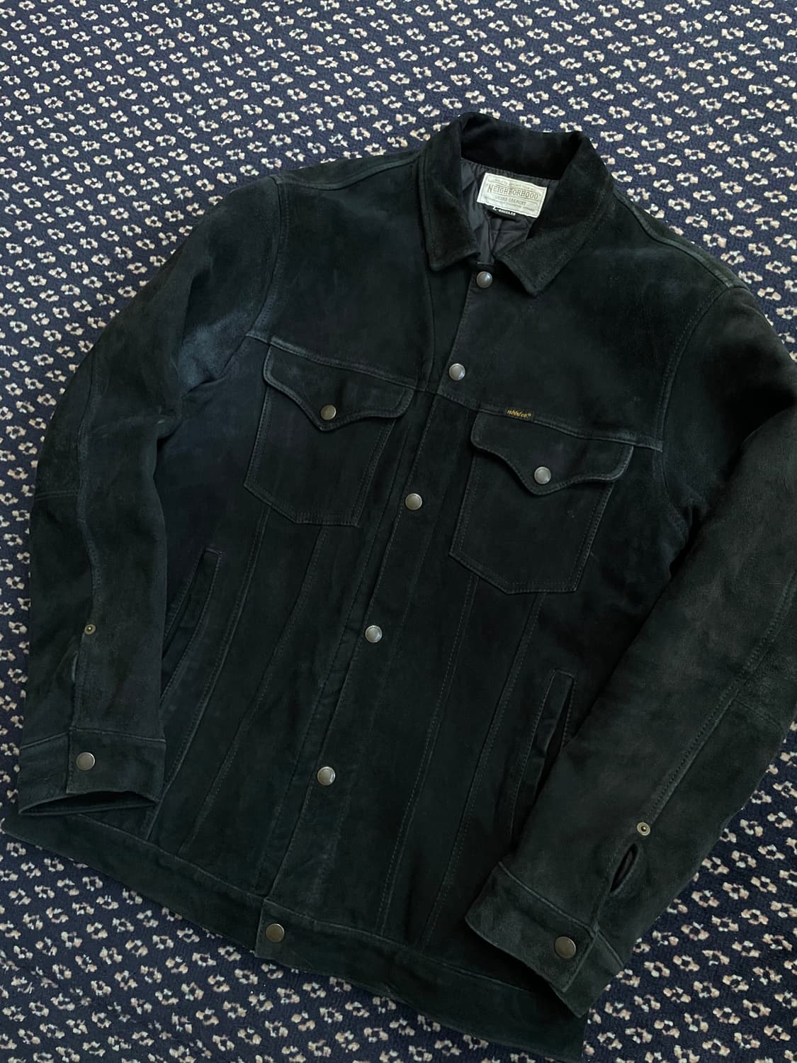 네이버후드 스웨이드 레더자켓 상품이미지3