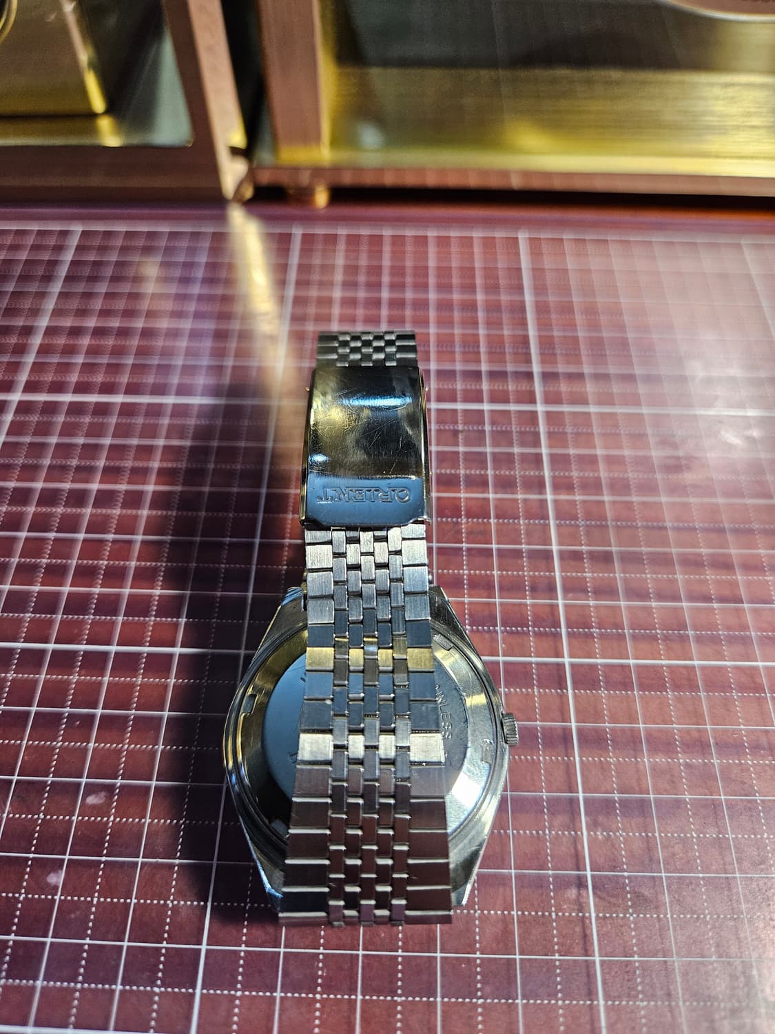 오리엔트 만년달력 빈티지 기계식 자동시계 상품이미지4