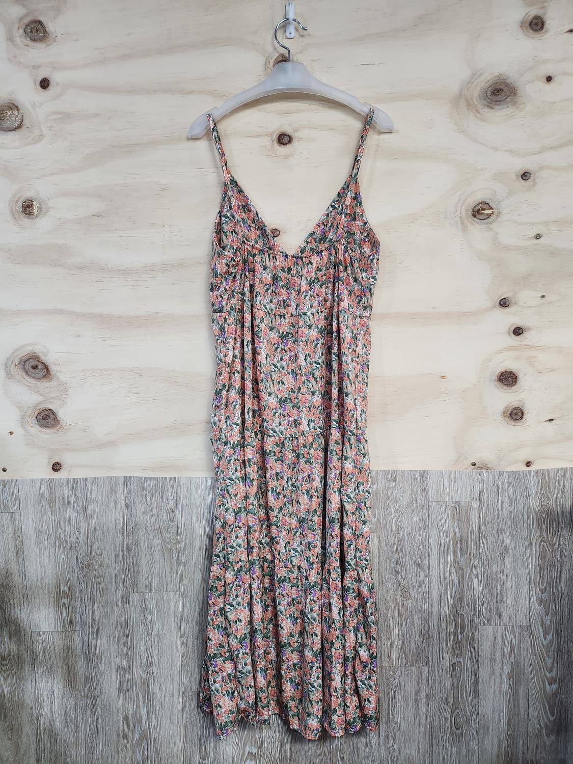 1052) 플라워프린트 끈 원피스 상품이미지2