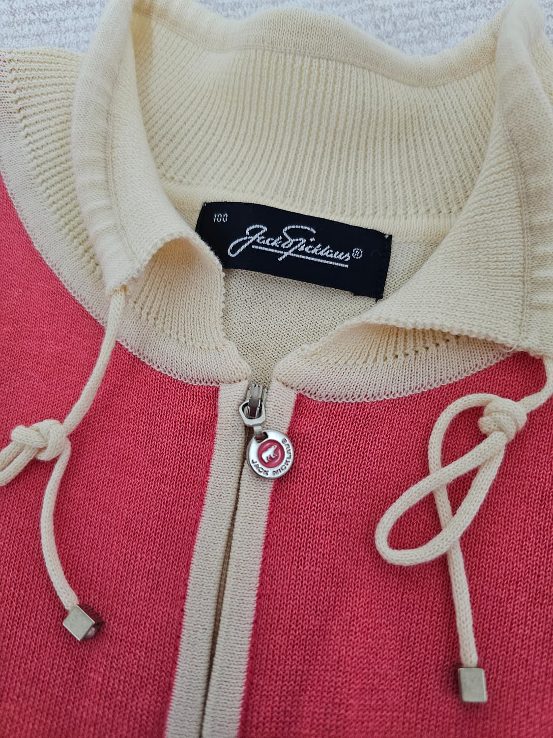 잭니클라우스  배색 남성 니트  100. 상태굿 상품이미지3