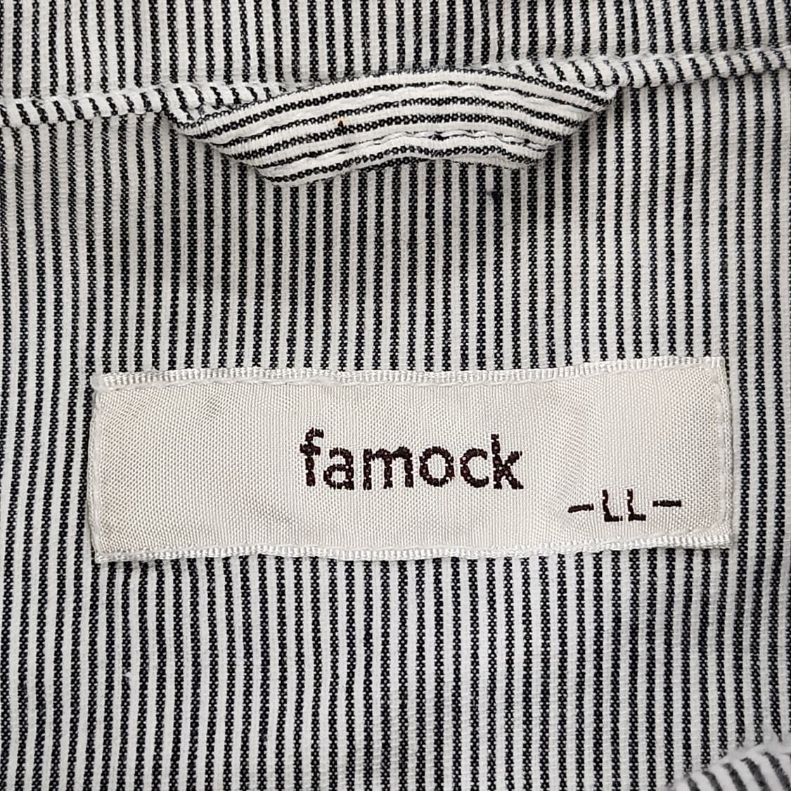 FAMOCK 빈티지 스트라이프 코튼 헤링턴 자켓 상품이미지6