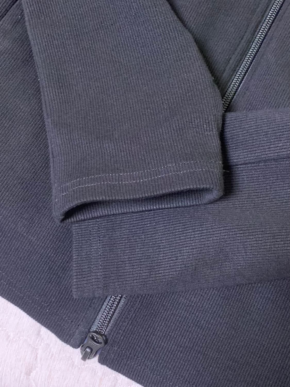 Mpa RIBBED ZIP JAKET (블랙) m / 교환O 상품이미지4