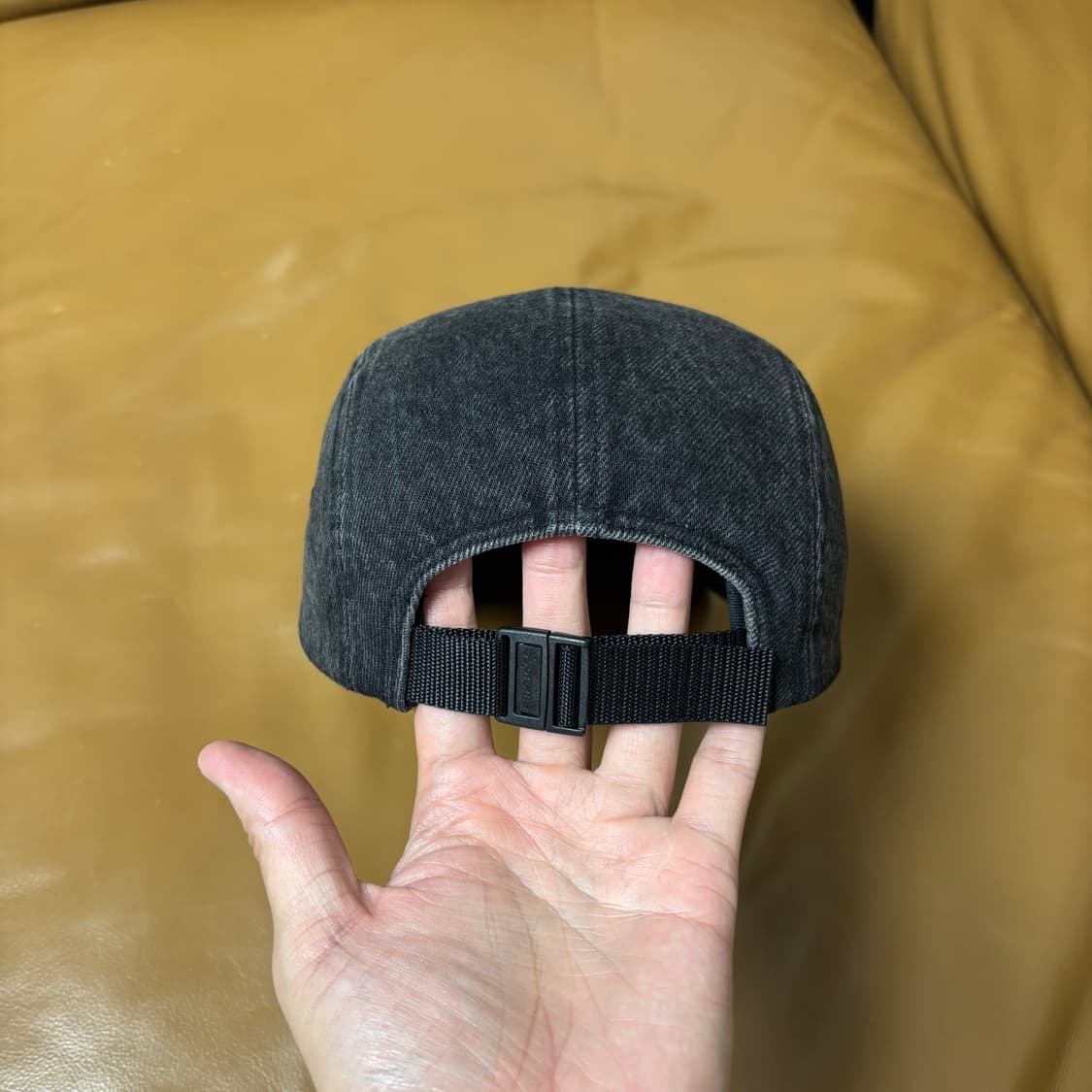 Supreme 슈프림 23ss 워시드 데님 블랙 캠프캡 모자 Denim 상품이미지8