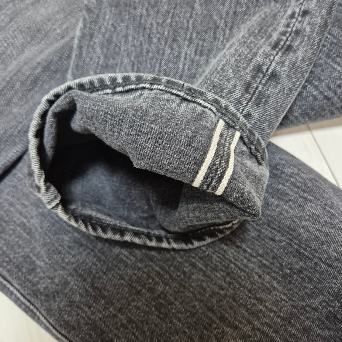 오어슬로우(Orslow) 스톤 블랙 105 판매 3사이즈 상품이미지4