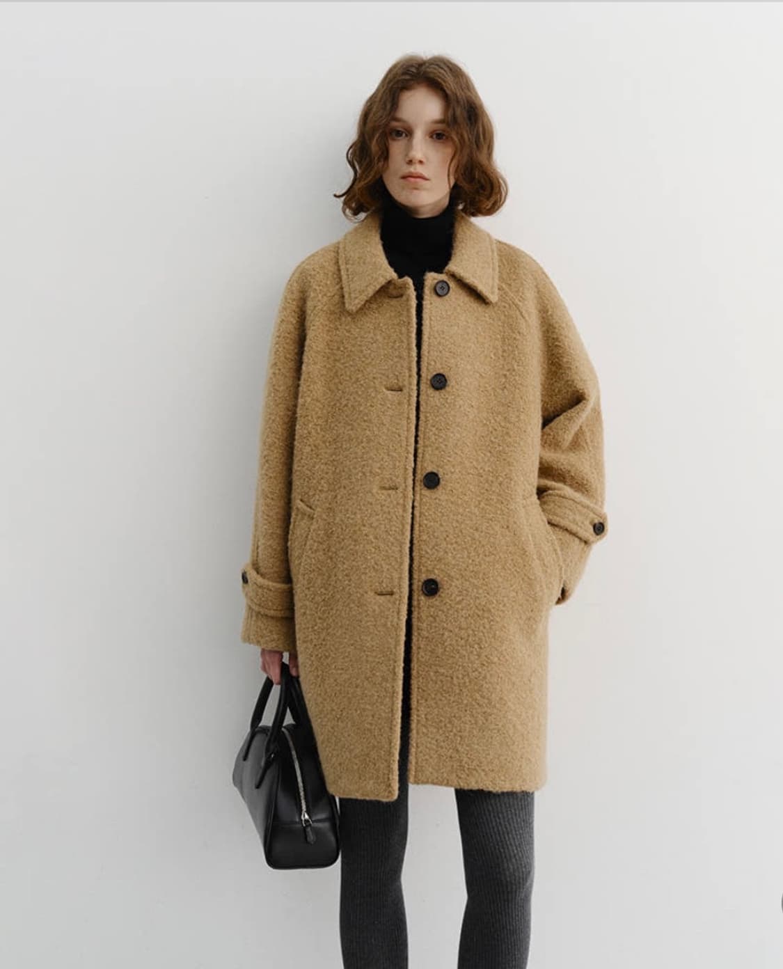 던스트 알파카 맥 코트(카멜) s 판매합니다 상품이미지1