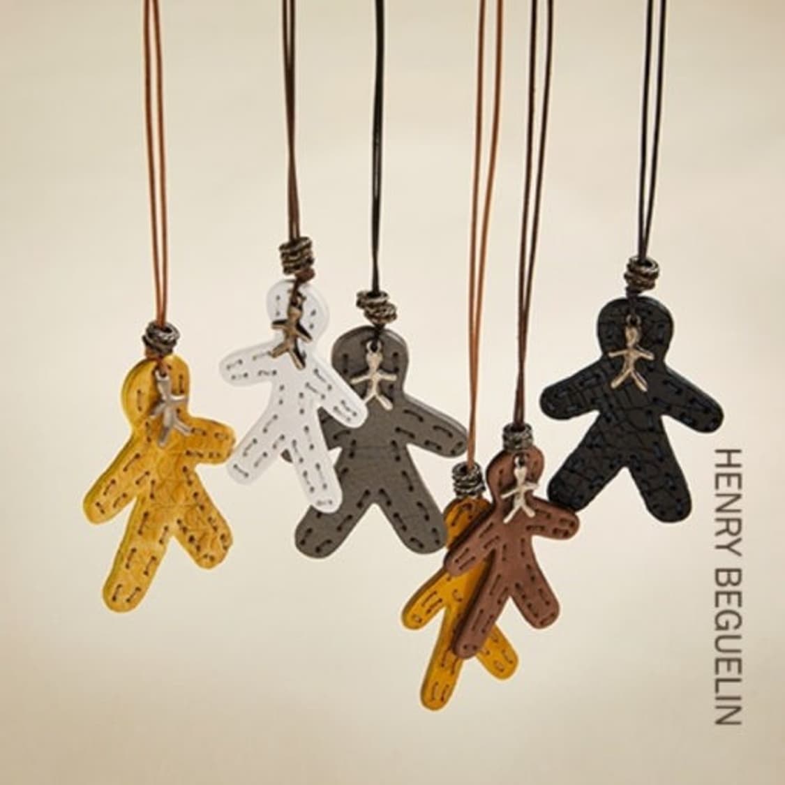 Henry Beguelin 헨리베글린 시그니쳐 오미노 펜던트+가죽 목걸이 상품이미지1