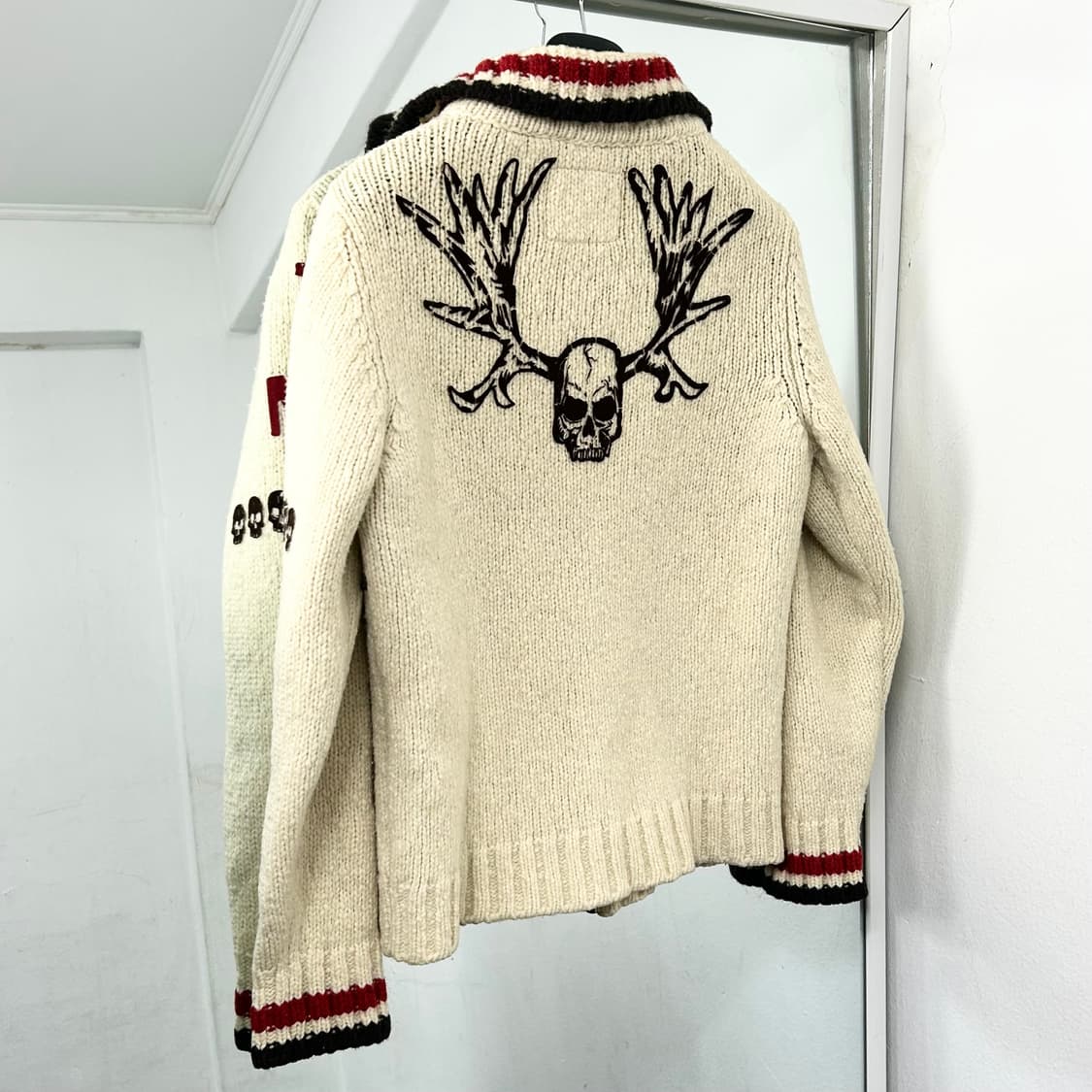 Energie 스컬 코위찬 니트 자켓 상품이미지6