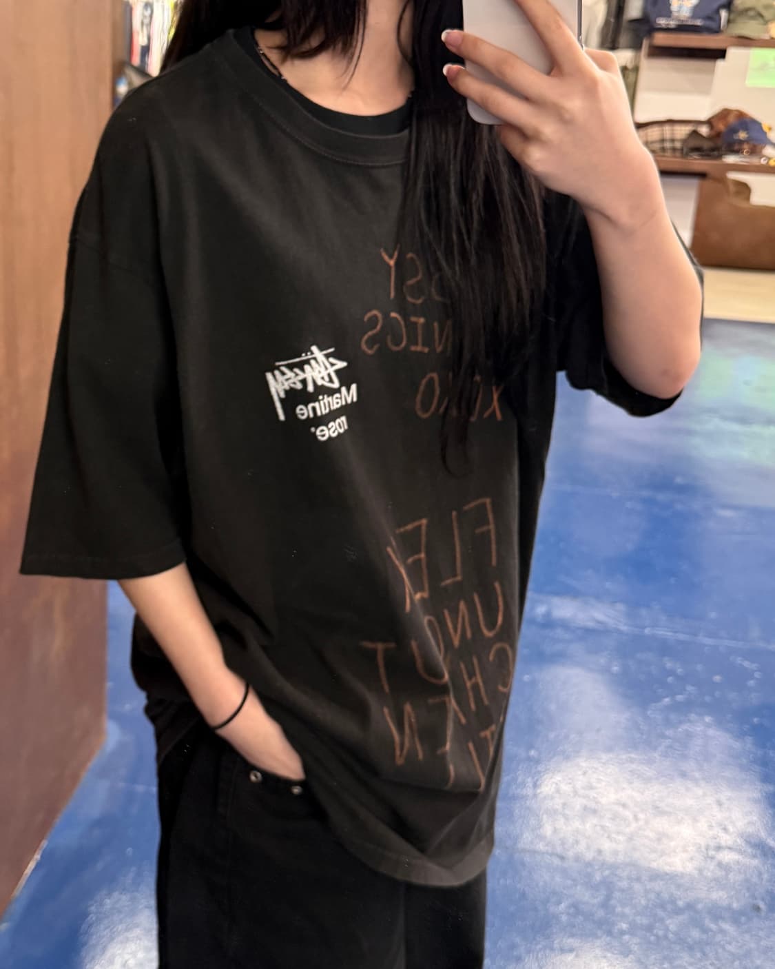 스투시 martine rose 검정 반팔티  상품이미지2