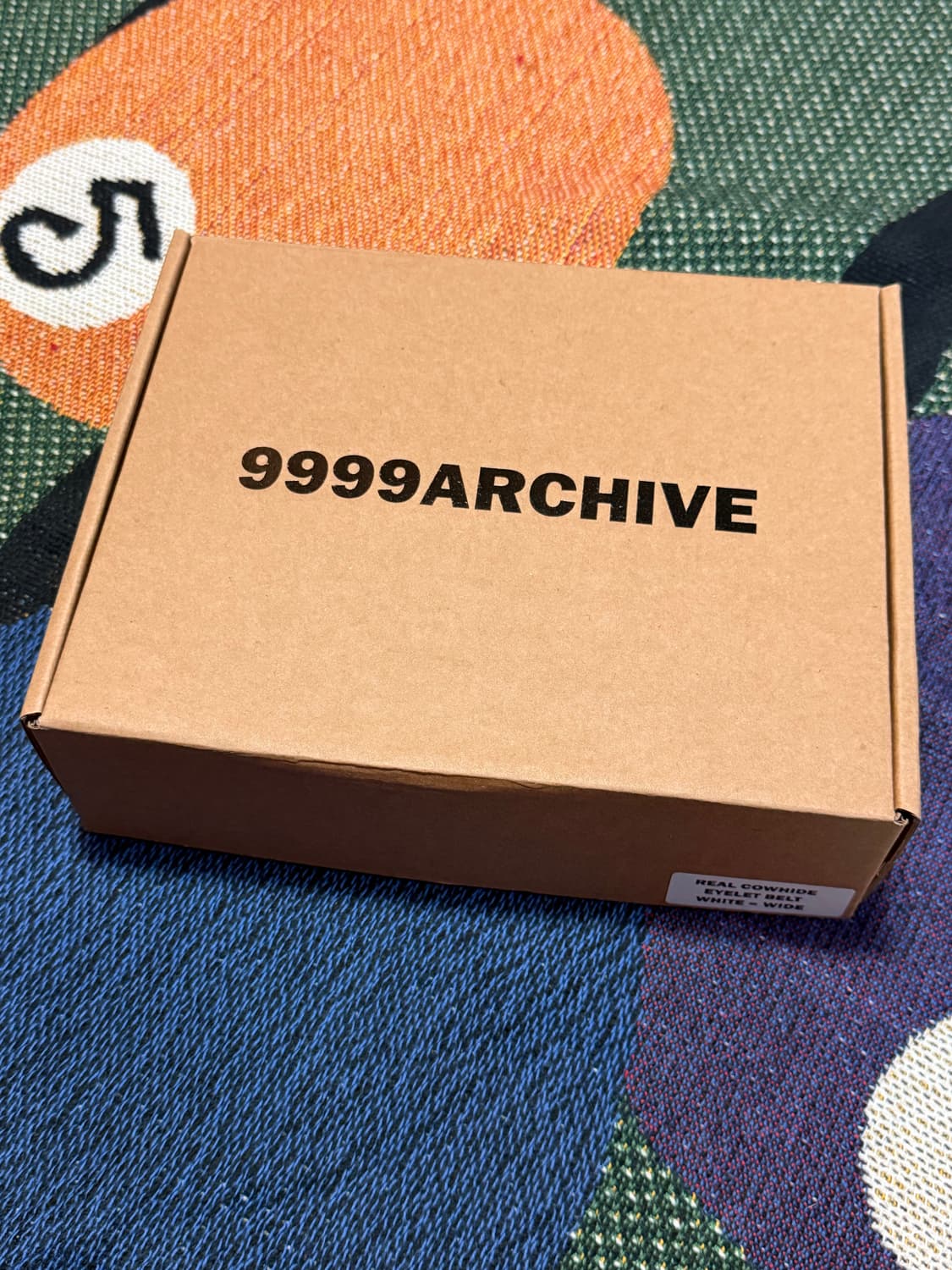 9999아카이브 송치 화이트 와이드 벨트 상품이미지4