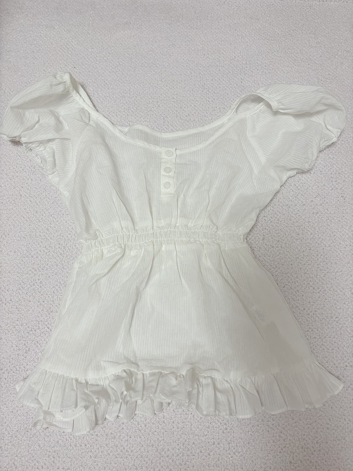 스너그 하치 블라우스 브라운 화이트 세트 상품이미지2