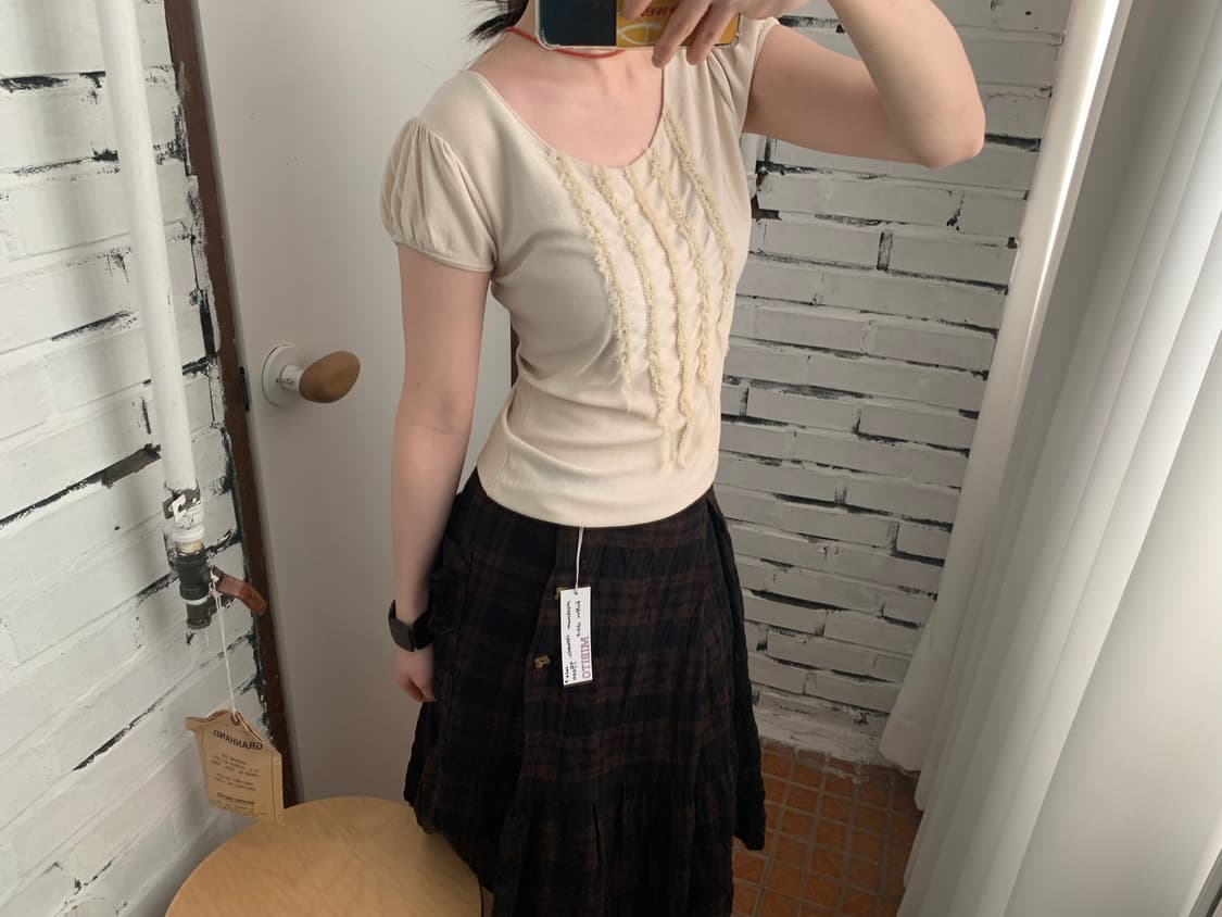 Hiroko Koshino cubic frill half knit 상품이미지5