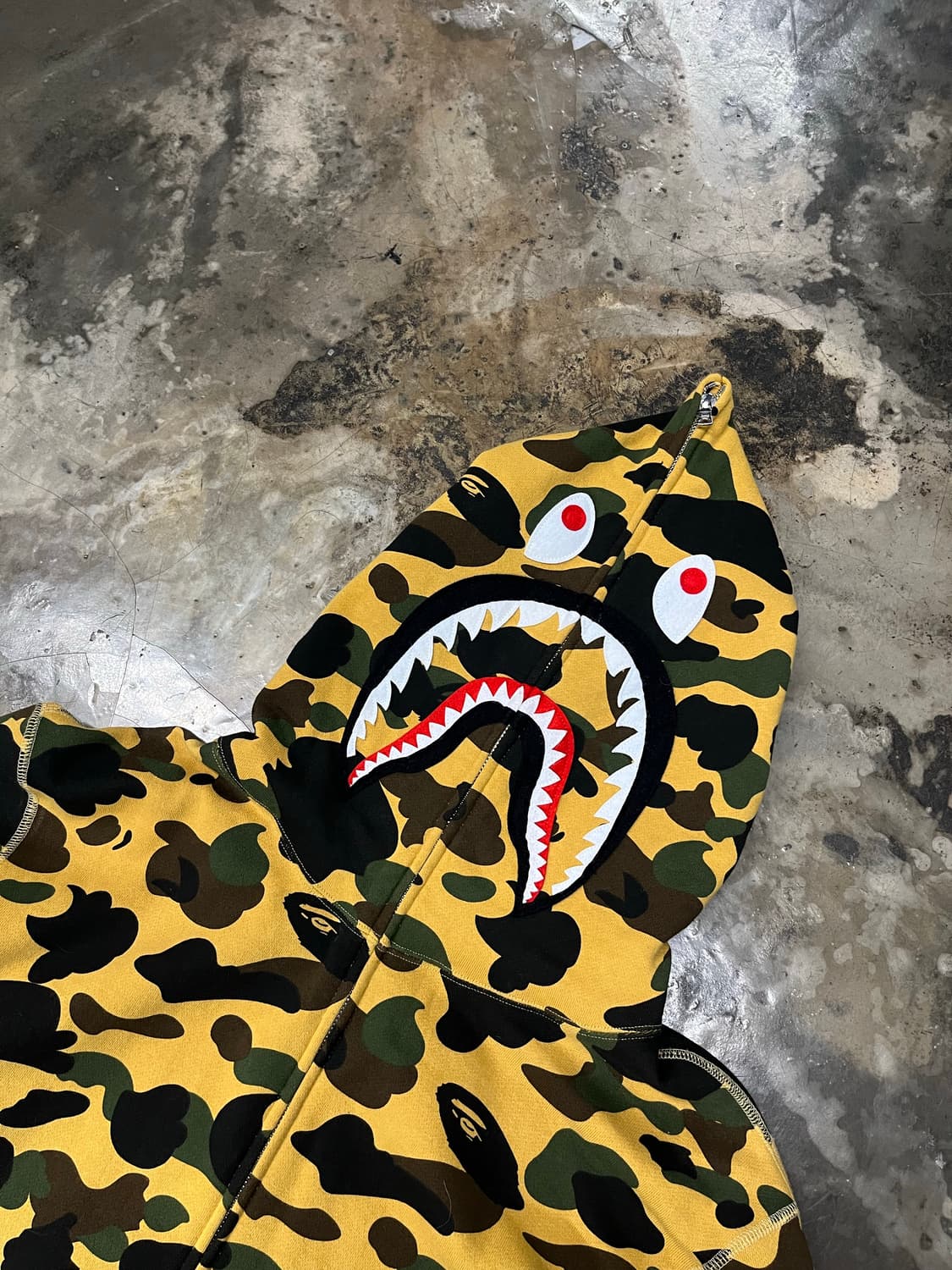 베이프 국내매장판 ponr 카모 후드집업 2XL 상품이미지3