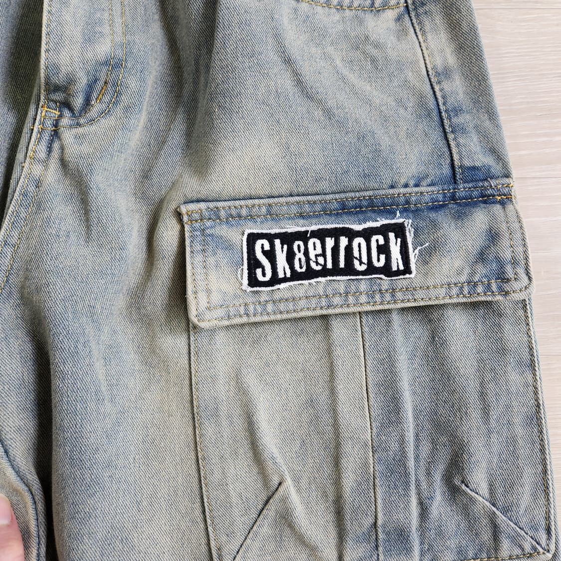 스케이터락 카고 데님팬츠 M 상품이미지4