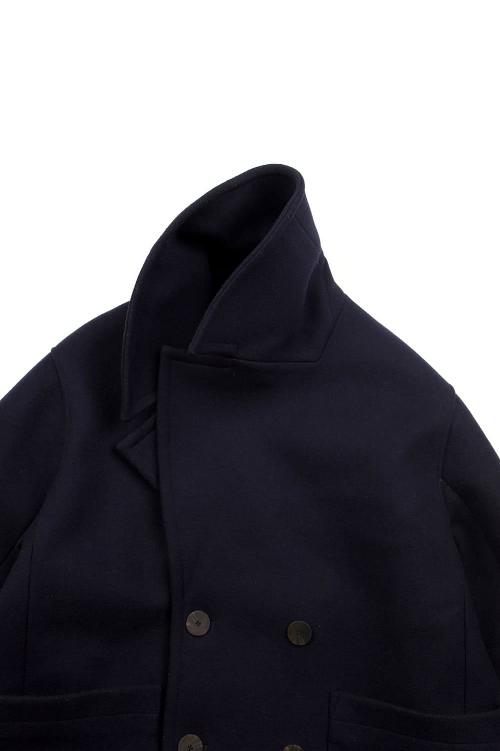 Studio Nicholson 켄튼 울 멜튼 피코트 다크네이비 상품이미지5