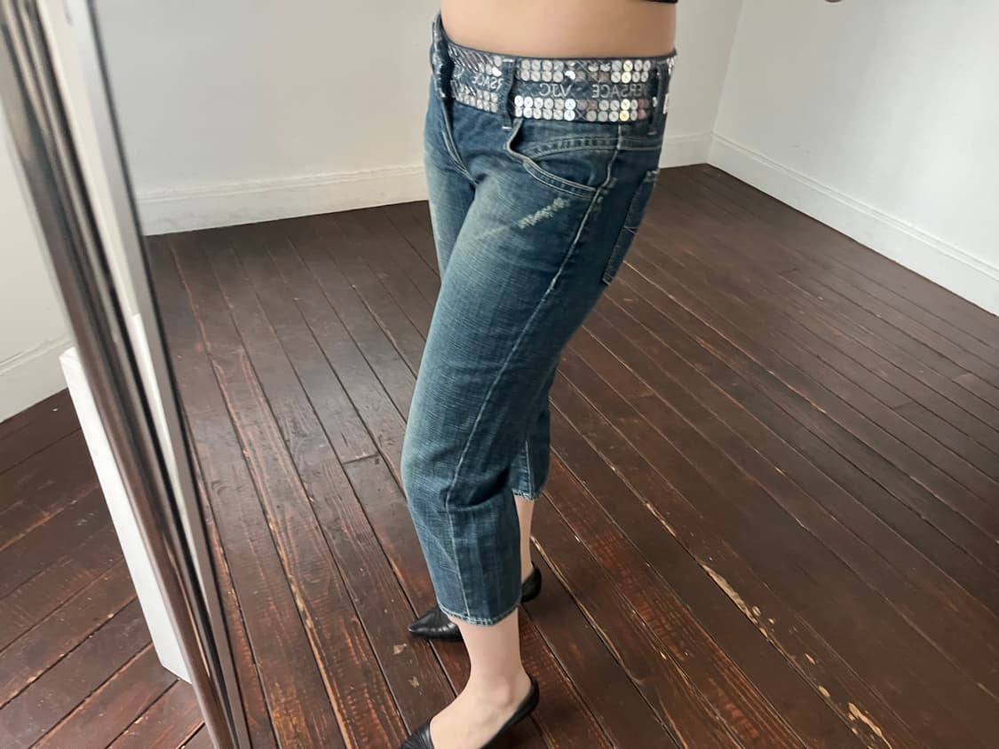 베르사체 스팽글 데님진 상품이미지1