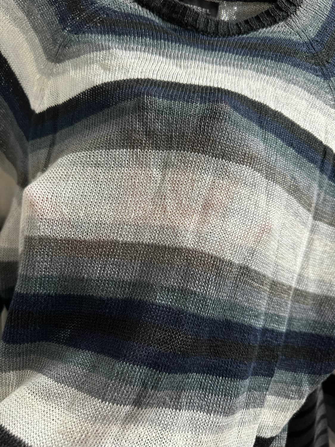 [DISEL] 디젤 빈티지 Y2K 스트라이프 슬림핏 메쉬 니트 상품이미지5