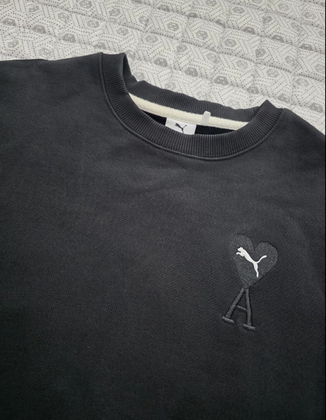 아미 푸마 콜라보 맨투맨 블랙 M 상품이미지4