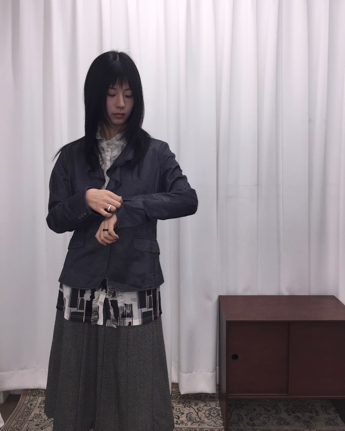 프릴 블레이저 상품이미지2