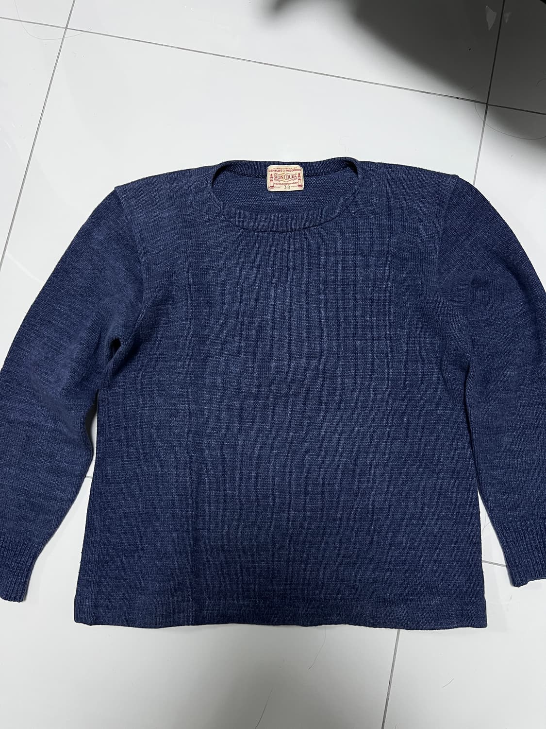택포9) 본쿠라 Boncoura 시맨스 스웨터 니트 인디고 38 상품이미지1