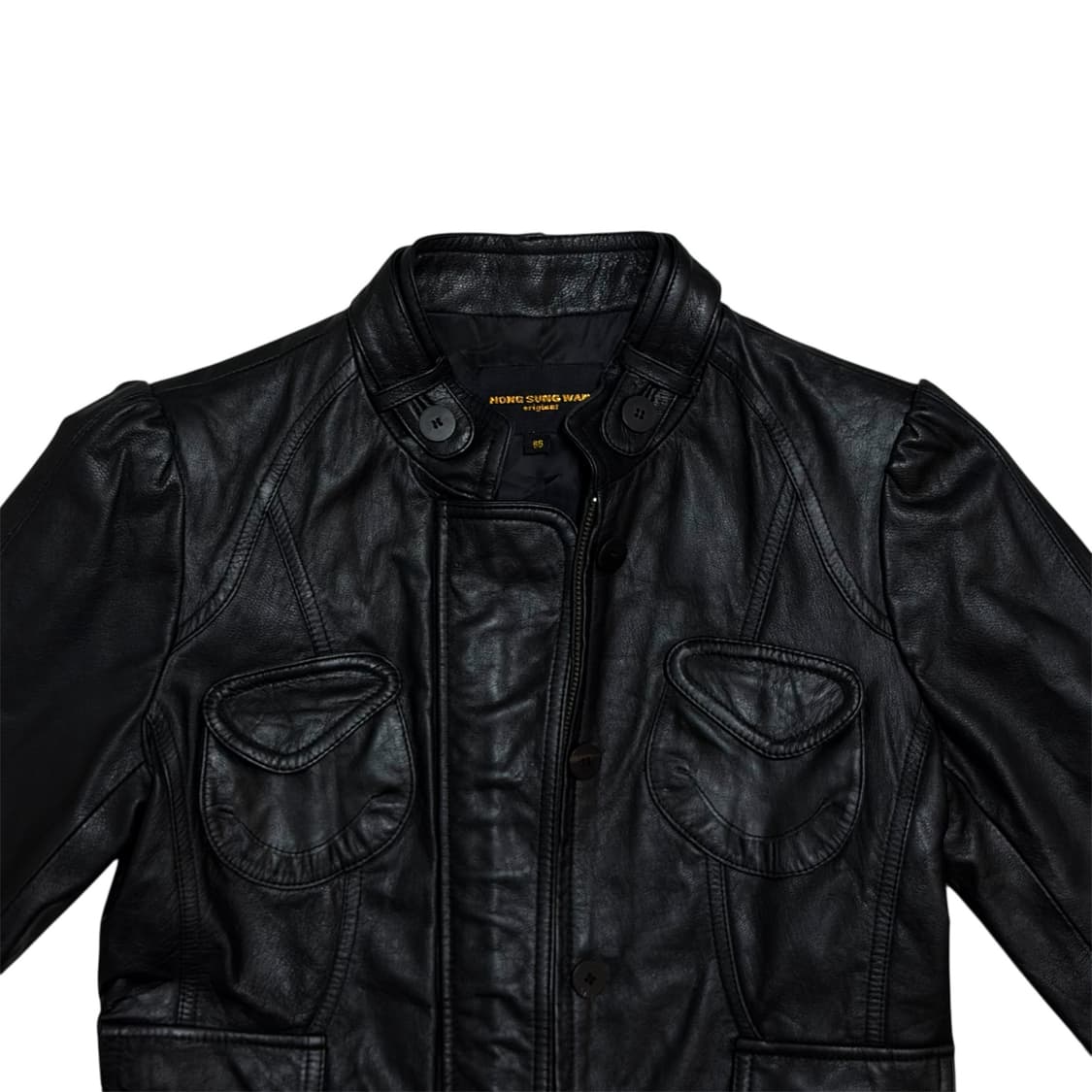 HONG SUNG WAN 램스킨 레더 자켓 상품이미지4