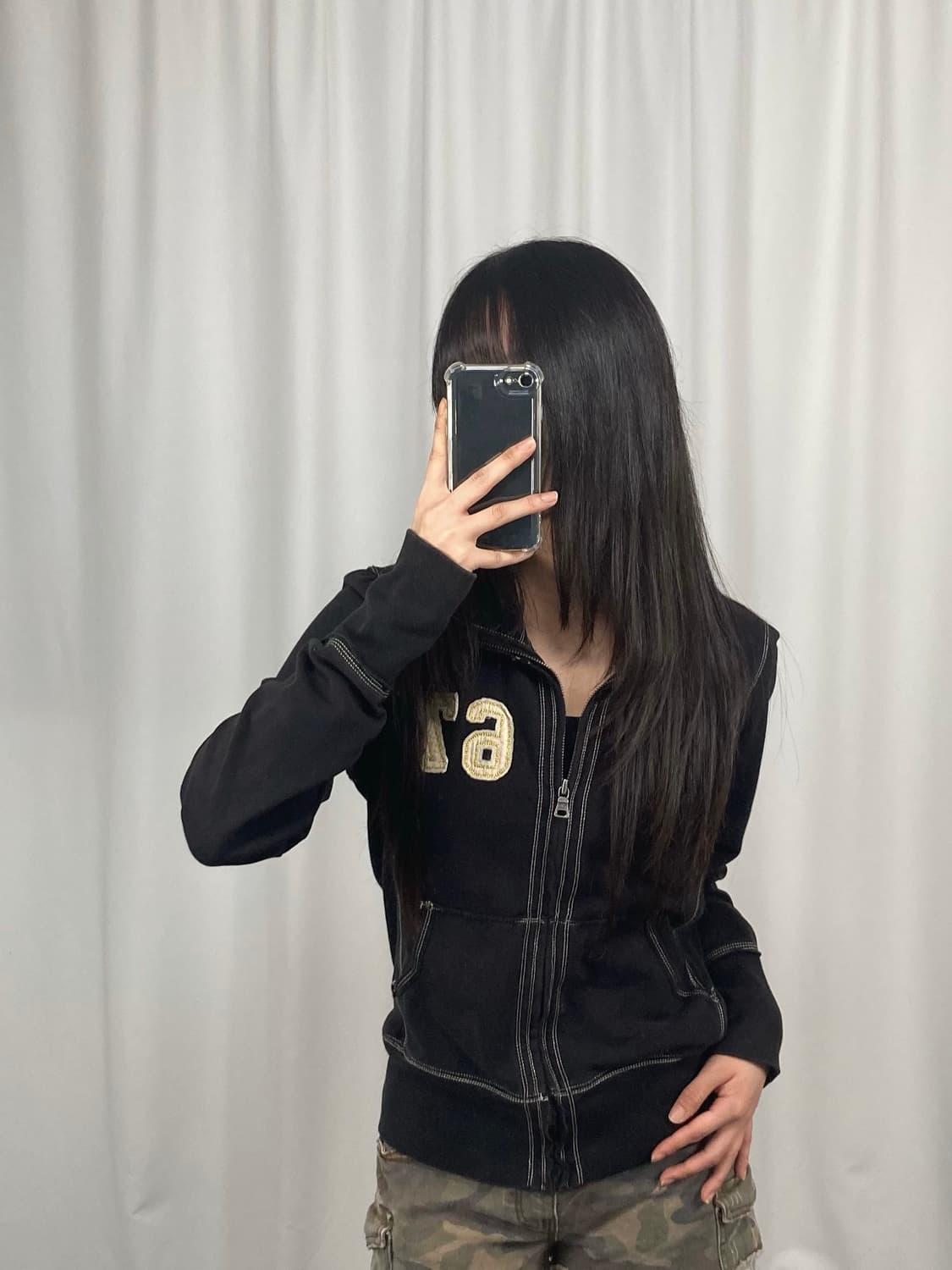 폴로 진스 블랙 집업 상품이미지1