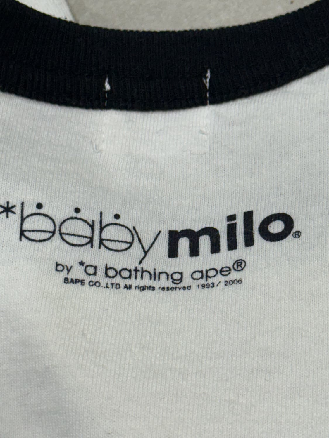 2006 베이프 베이비 마일로 링거티 롱슬리브 티셔츠 상품이미지3