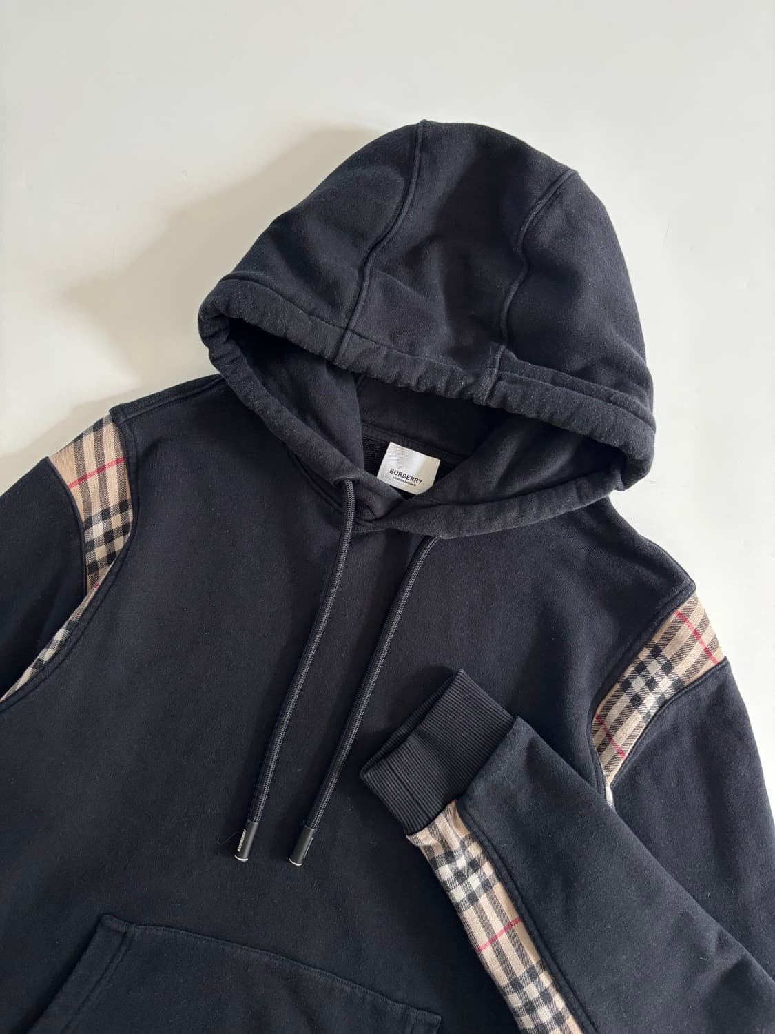 Burberry 버버리 블랙 체크 코튼 후디 상품이미지4