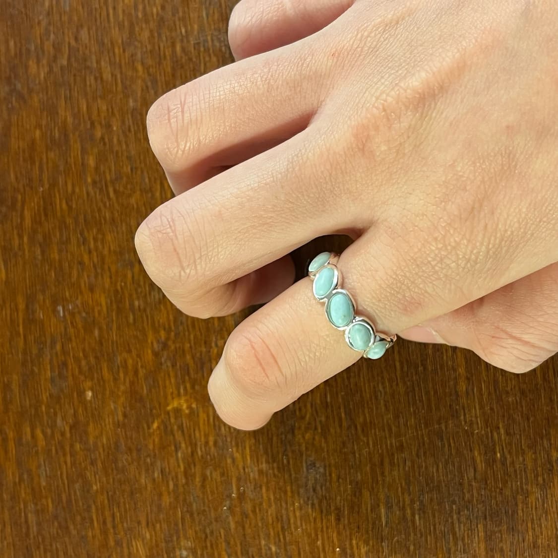 새상품 여성 신주 반반 원석 반지  상품이미지5