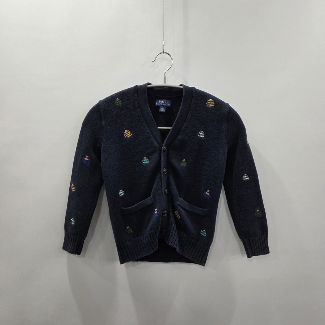 폴로랄프로렌 키즈 멀티자수 가디건 네이비 7 상품이미지1