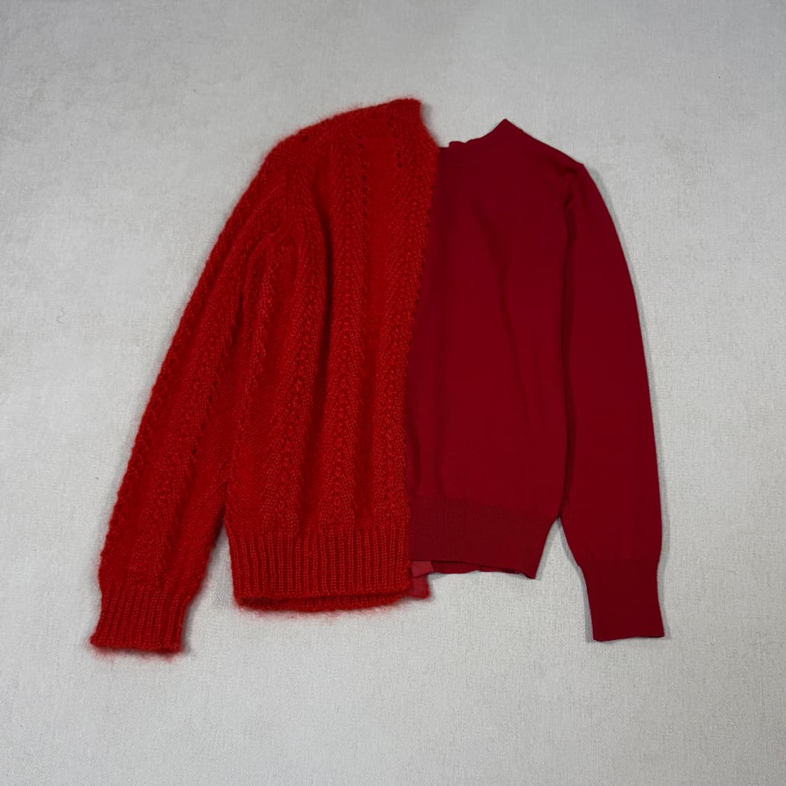 Asymmetrical Red Cardigan 상품이미지5